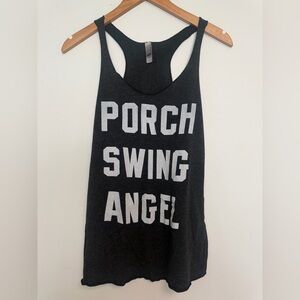 Porch Swing Angel muscle tank